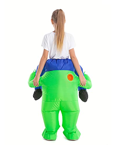 Disfraz inflable de niño extraterrestre piggy back miniatura 4