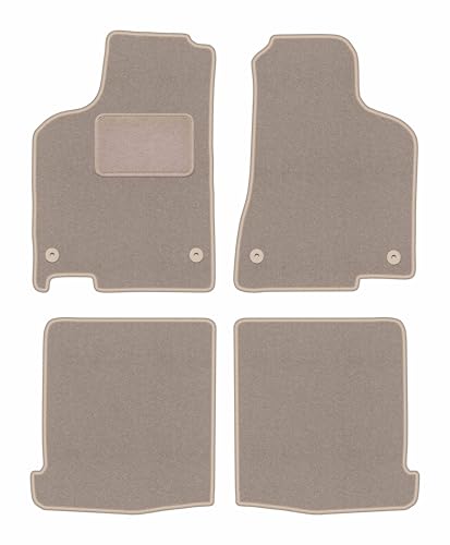 Tapis de voiture en velours beige haut de gamme pour Volkswagen Lupo 3L 1997-2005