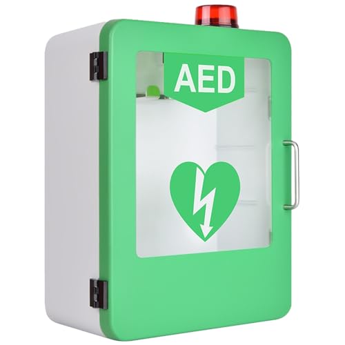 Caja para AED de plástico ABS altamente resistente con ventana de gran visibilidad