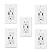 KCMYTONER 4.2A High Speed Dual USB Charger Wall Outlet, 15A Tamper Resistant Outlet Charging Receptacle, Wall Plate Included ï¼ˆ5PK, UL Listed)