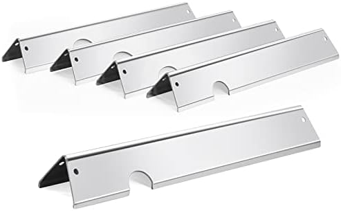 OJTOJT 5er Set Edelstahl Flavorizer Bars Für Weber Genesis II/LX 300 Serie Grills - 43,4cm