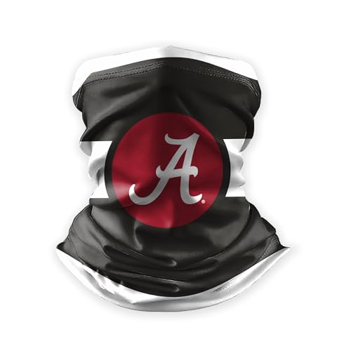 AGAS Alabama Neck Gaiter Face Cover - Multiuse Balaclava, Bama Beanie, Headband, Bandana, Neck Warmer, Running Scarf, Hair Band, Wristband – NCAA Officially Licensed Fan Gear