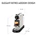 Nespresso Citiz Coffee Machine by De'Longhi for Original Coffee Pods, Italian Inspired Espresso, Quality Coffee, Starter Capsule Set Included, EN167.W, White