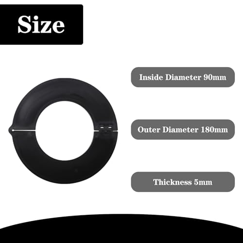 Image of 8 Pack 90MM Excavator Bucket Pin Shim Kit Detachable for Excavator and Skid Steer Fit for Cat Bobcat Kubota Komatsu John Deere, 5mm Thickness