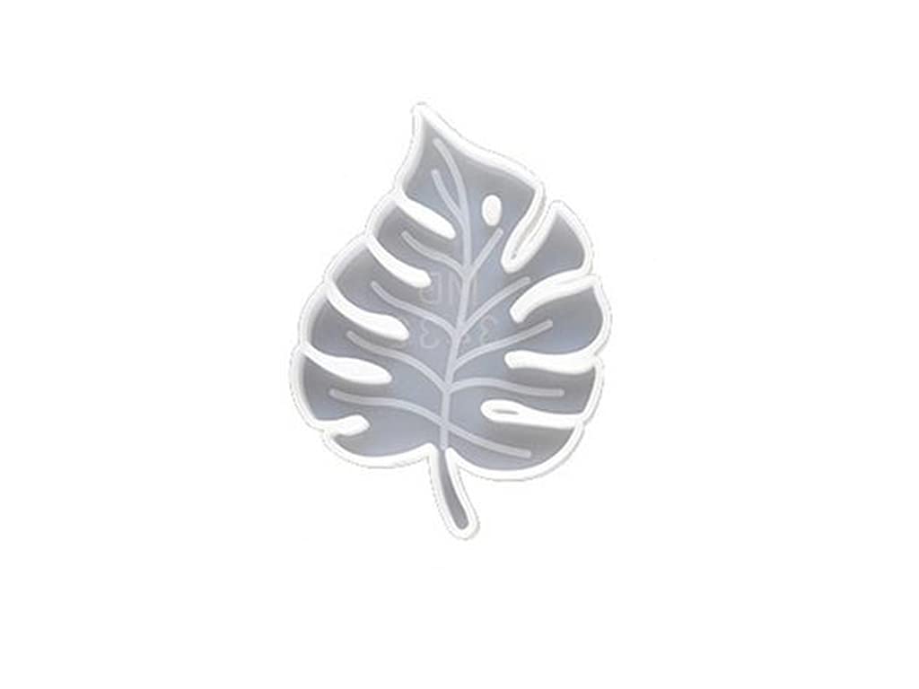 BanteyBanatey ® Resin Art Silicone Casting Mould Epoxy Mold Silicon Jewellery Moulds DIY Coaster Molds Leaf Shape(Pack of 1, White)-picture-26