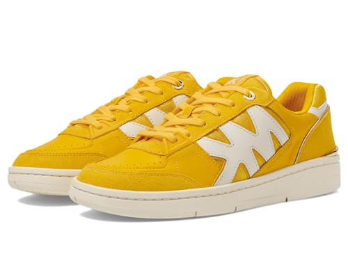 Michael Kors Women's Rebel Lace Up Sneaker, Bright Dndlion, 7.5