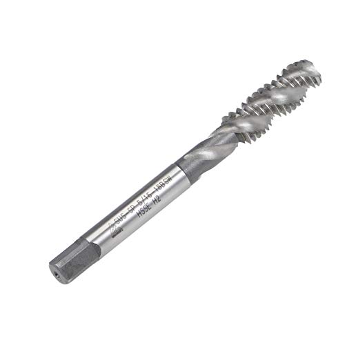 Macho de rosca espiral uxcell para máquina HSS-cobalto 5/16 pulgadas rosca BSW 4