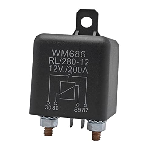 Oikabio Battery Disconnect Relay 12V 4Pin WM686 Start Relay ON/Switch
