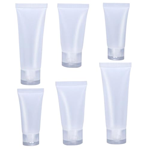 BDEPSTR Leere Tuben zum Befüllen,6 Stück Reiseflaschen zum Befüllen,Reiseset zum Befüllens,Reiseflaschen Set,für Shampoo, Spülung und Lotionen(15/20/25ml)