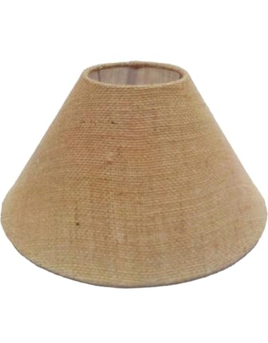 Image of Amir handicrafts inchTable Jute Lamp Shade - Round 10-Inch Sand Brown Lamp Shade for Table Lamps, Single Pack of One Elegant Natural Fiber Shade, Perfect for Rustic and Modern Home Decor inch