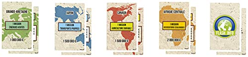 Lansay - RICHESSES du Monde - Edition Green - Jeu de Société Éco-Responsable - Acquérir Un Maximum de Richessses - Jeu Educatif Tactique & Familial - 2 à 6 Joueurs - pour Enfants dès 8 Ans