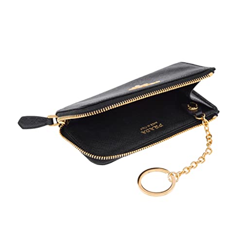 Prada Portachiavi Ganci Nero Black Vitello Move Leather Keyholder Wallet 1Pg604 #TOP3