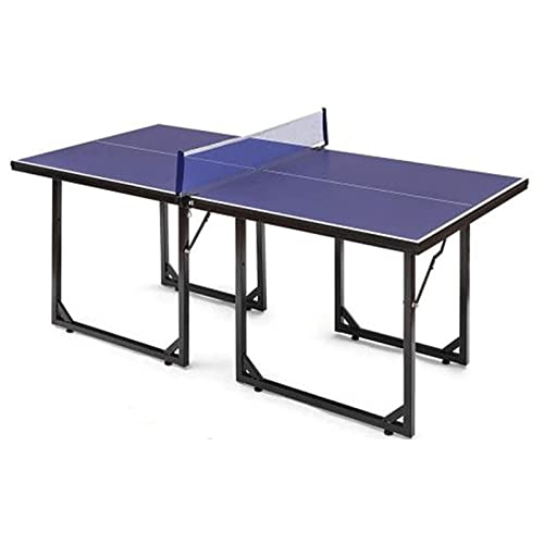 Mesa de ping pong, material de tablero de fibra de densidad media, mesa de tenis de mesa para interiores, se puede montar fácilmente una mesa de ping pong plegable para el hogar