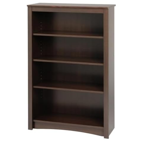 Atlin Designs 48" 4 Shelf Bookcase in Espresso Cover