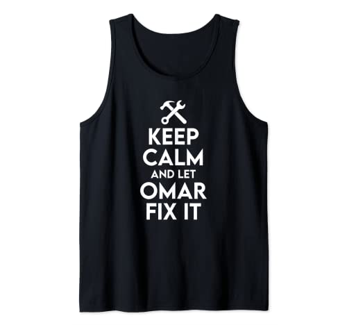 Omar Handyman Birthday Name Personalized Omar Mechanic Tank Top