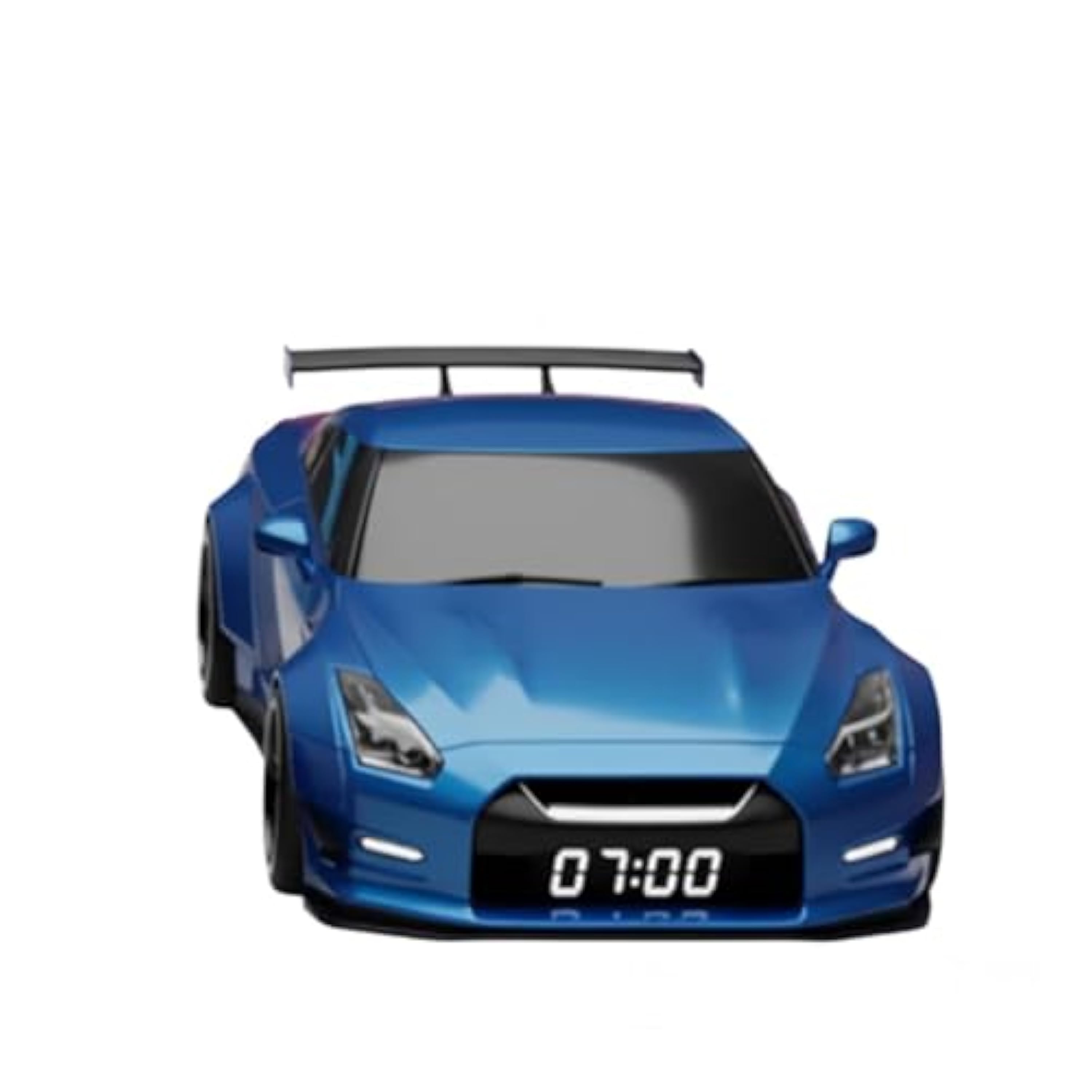 Genérico Reloj Despertador Hyper-Car, Reloj Despertador para Coche, con Pantalla LED cristalina, Relojes Modernos de mesita de Noche para Coches Deportivos, decoración Interior (B)