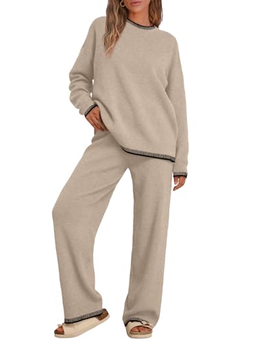 LILLUSORY Lounge Sets Womens 2 Two Piece Matching Sweater Loungewear