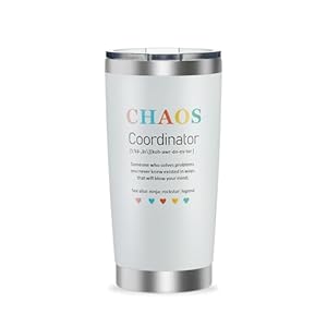 ProKit Tumbler, Durable Insulated Coffee Mug, Stainless Steel Tumbler with Lid for Women, Gifts for Coworker, Boss, Assistant, Teacher, Christmas, Birthday and Thank You Gifts, 20 Oz (White)