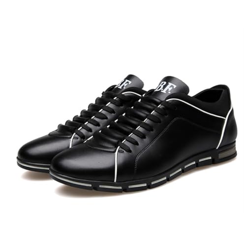 Mens Driving Shoes Fashion Walking Flat Sneakers Comfort Lace-up Business Casual Shoes Wedding Office Dress Shoes2