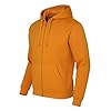 ROCK-IT Apparel man zipped hoodie heavy blend hooded fleece sweater Jacket sweatshirt mens hoody in color Marinegold Orange 3XL #3