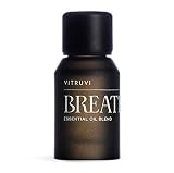 Vitruvi Breathe Minty and Cooling Essential Oil Blend with Peppermint, Cajeput, Eucalyptus, and Tea