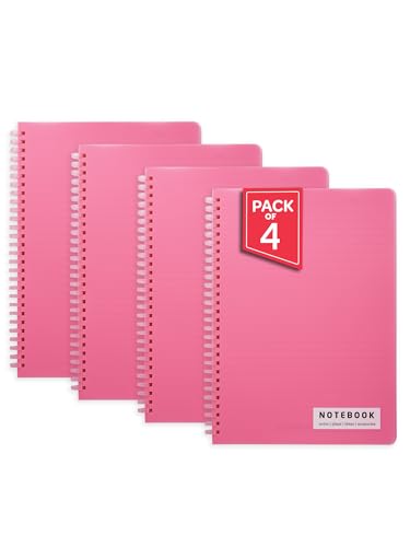 Image of DOODLE B5 Soft Ring Spiral Notebook (Pack of 4) | 160 Pages, 80 GSM Paper | College & Office Notebook for Writing, Journaling, Planning & Notes