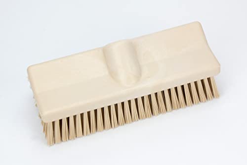 Image of SPARTA 40423EC25 Plastic Floor Scrub Brush, Wall Brush, Equipment Brush With Nonabsorbent Bristles For Industrial Kitchens, Hospitals, Commercial Cleaning, 4 Inches, Tan