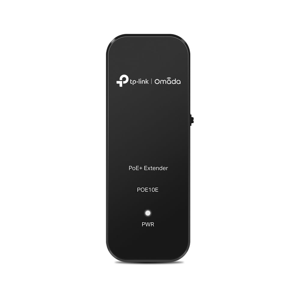 TP-Link POE10E | Omada 10/100 Mbps PoE+ Extender | Work with 802.3af/at Devices | 250 m (820 ft) Extend Distance | Ideal for Long Distance Surveillance | PoE Passthrough | Plug and Play