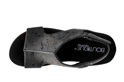Image of Corkys Footwear Womens Carley Wedges, Featuring Corkys EVA Foam Cushioned Insoles, A 2.5 Inch Heel, Lightweight For All Day Wear, And Hook And Loop Closure