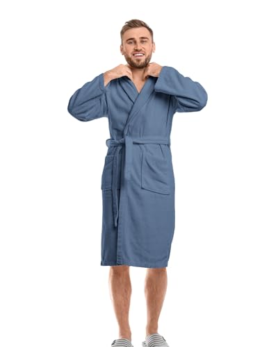 3 Pcs Warm Coral Fleece Bath Robes 3 Solid Color Soft Robe Soft Women Men's Bathrobes Unisex Spa Fuzzy Night Robe with Pockets, Generously Sized4