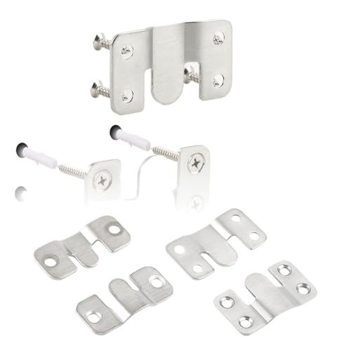 Image of CHATROOM 1pcs 44 * 19 Mm 54 * 30 Mm Stainless Steel Hook Buckles Hanger Hanging Connecting Photo Frame Picture Mirror Wall Hang Hardware(54 * 30mm)