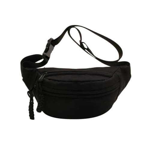 Image of Tressential Waist Bag for Men Women | Cross Body Fanny Pack Sling Bag for Hiking, Travel, Camping, Outdoor Sports, Cycling | Money Belt with Adjustable Strap (Black)