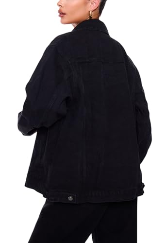 TodTan Vintage Distressed Denim Jacket for Women - Stretch Comfort Pre-Shrunk Washed Casual Coat for Spring Fall2