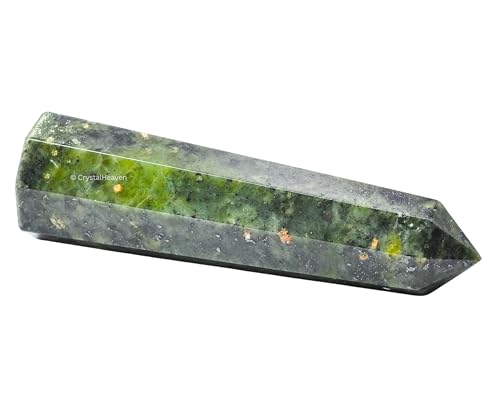 Image of Crystal Heaven Certified Green Jade Tower Obelisk Point For Chakra, Healing And Balancing - Aaa Grade Original Certified Gemstone Agate For Reiki Meditation Yoga Spiritual (2-3 Inches)