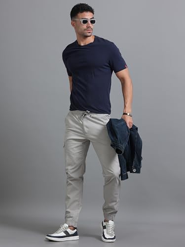 Image of U.S. Pitchers Mens Twill Laffer Cargo Joggers I 6 Pocket Utility Pants I Stylish Comfort Fit I 12 Colors I Sizes 30 to 38