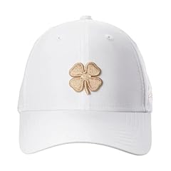White Hat/3d Metallic Rose Gold Clover