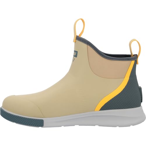 Image of XTRATUF 6 inch Men's Ankle Deck Boot Sport - 30% Lighter, 100% Waterproof Rubber Fishing Footwear - Non-Marking, Slip-Resistant Outsole - Moisture-Wicking Liner