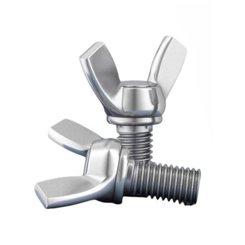 304 Wing Butterfly Screws Bolts,Wing Bolt,Machine Fastener,Thumb Hand Screws for Electronic Equipment (3/16-24x3/4(10pcs),10)