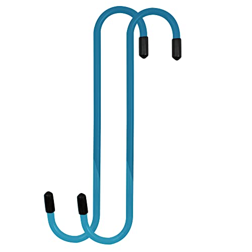 Image of 4LIFETIMELINES Brake Caliper Hanger Hooks, Durable Steel, Blue Powder Coated with Rubber Tips, for Automotive Work on Brake Axle and Suspesion Systems - 2 Pack