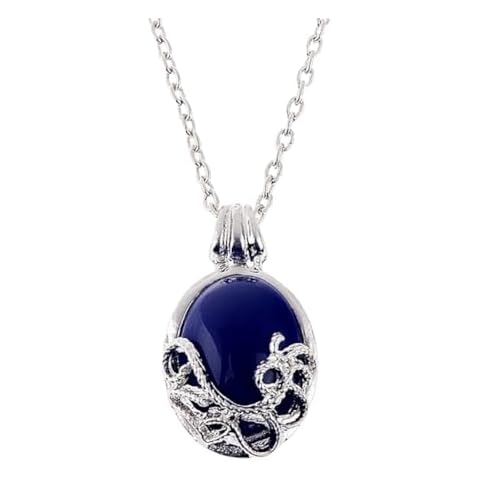 PRINCESS CUTENESS STORE The Vampire Diaries Katherine Pierce Prop Replica Anti-Sunlight Natural Lapis Lazuli Stone Necklace Cover