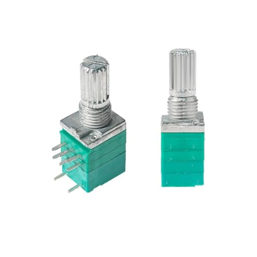 Potenciómetro con interruptor RK097N 100K y eje de 15 mm sellado 7