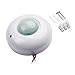 PIR Ceiling Occupancy Motion Sensor Switch, 360° Detection, 6m Range, Adjustable for Delay & Ambient Light Control, 110-240V AC, for Energy Saving for, White（220~240V）