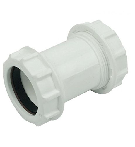FLOPLAST 32mm Compression Waste Coupling - White