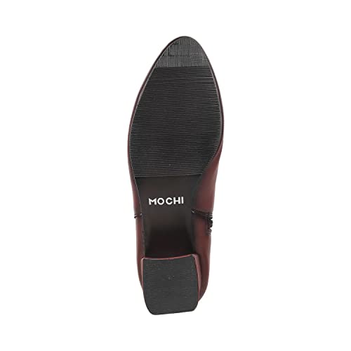 Image of Mochi Women's Faux Leather Heeled Fashion Chelsea Ankle Boots