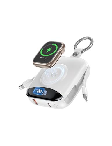 citicr Portable Charger 10000mAh w/Built-in Cables & iWatch...