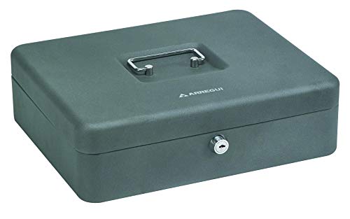 Caisse à monnaie en acier robuste gris graphite ARREGUI