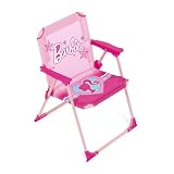 ARDITEX Silla Plegable con Brazos de Barbie - 38x32x53cm - Adecuado para jardín, Camping, Playa o montaña - Ideal para niños y niñas.