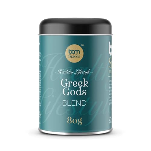 BAM - BAM Mélange d'Épices – Pour Recettes Sucrées et Salées, Sans Gluten, Saveurs Naturelles, Sans Additifs – Dieux Grecs, 80 g