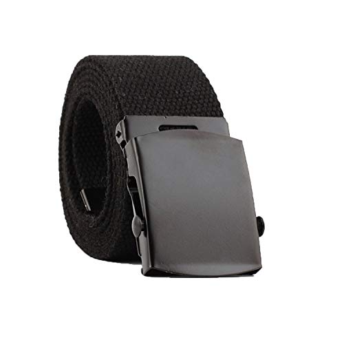 Andongnywell Elastic Men?s Nylon Tactical Hiking Belt Man's Casual Outdoor Canvas Military Buckle Waistband