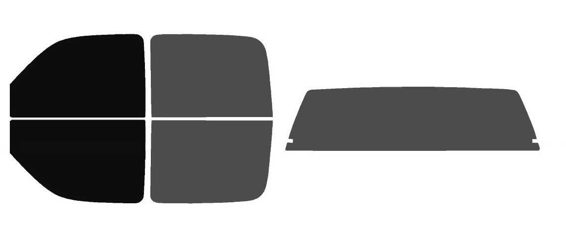 The Tint Effect Precut Window Tint Kit Compatible with Chevrolet Silverado 1500 Crew Cab Truck (1999-2006) &amp; (2007 Classic)(Full Truck 5% Front / 30% Rear and Solid Rear) Automotive Film